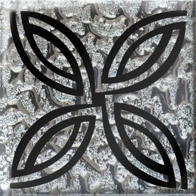 Напольная вставка Калипсо платина 4,8х4,8 Роскошная мозаика sun-id-329514