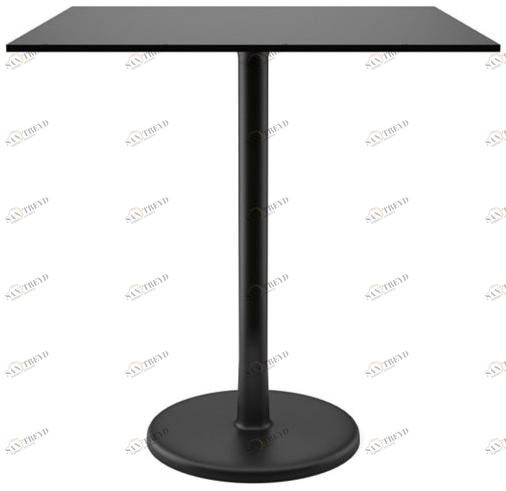 COLOS Квадратный стол из окрашенного металла и столешница из hpl Alfiere sun-id-1400929