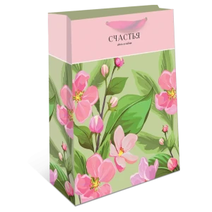 Подарочный пакет Арт и дизайн 26x32x12 см бумага цвет разноцветный