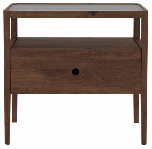 Ethnicraft Прямоугольная тумбочка из орехового дерева с ящиками Walnut spindle 45185 - Вид №2