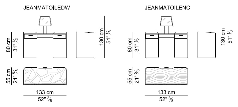 Деревянный стол / туалетный столик i 4 Mariani Jean Marie ARCH-00110680 - Вид №4
