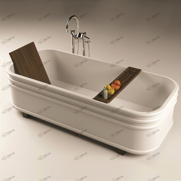 Design Ванна из Corian 1730x780x500 Таnкоnе белая MOMA Design TKON3011730