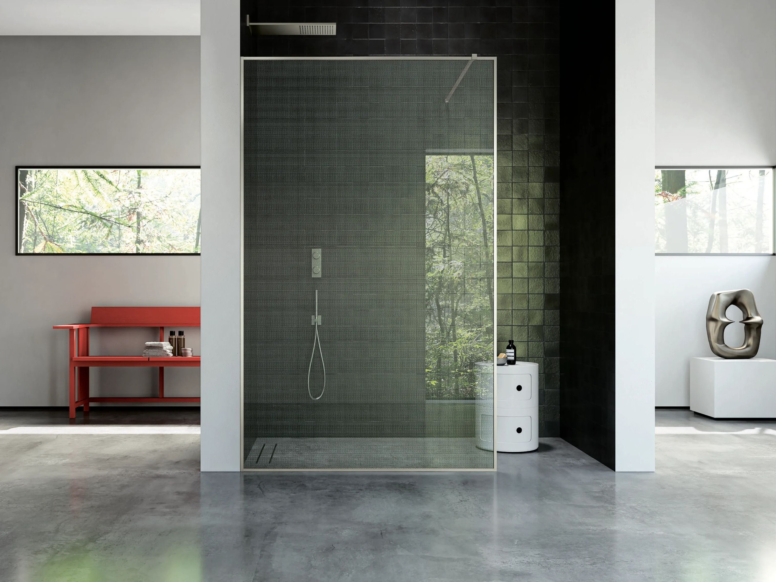 Угловая душевая кабина Vismaravetro рамка ARCH-00031211