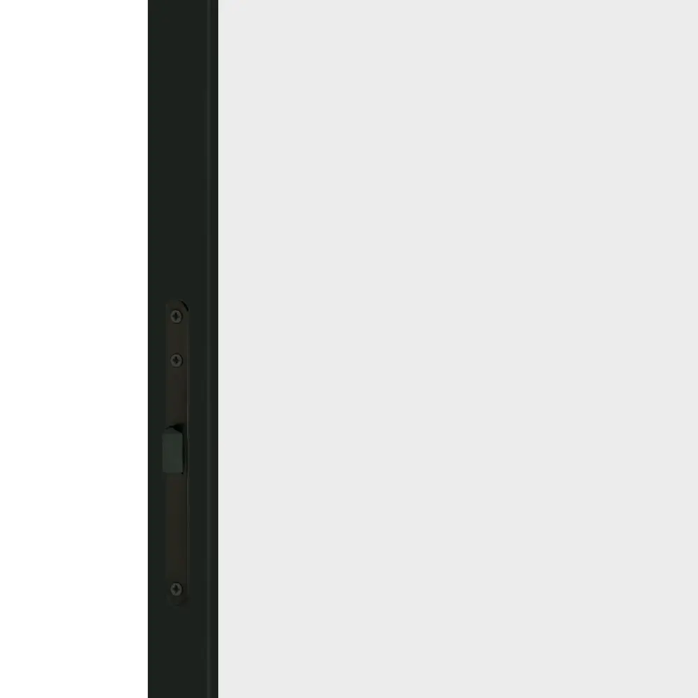 Дверь межкомнатная глухая с замком комплекте Invisible 90x210 см левая черная алюминиевая кромка цвет белый 89383045 STLM-2020770 VELLDORIS  - Вид №2