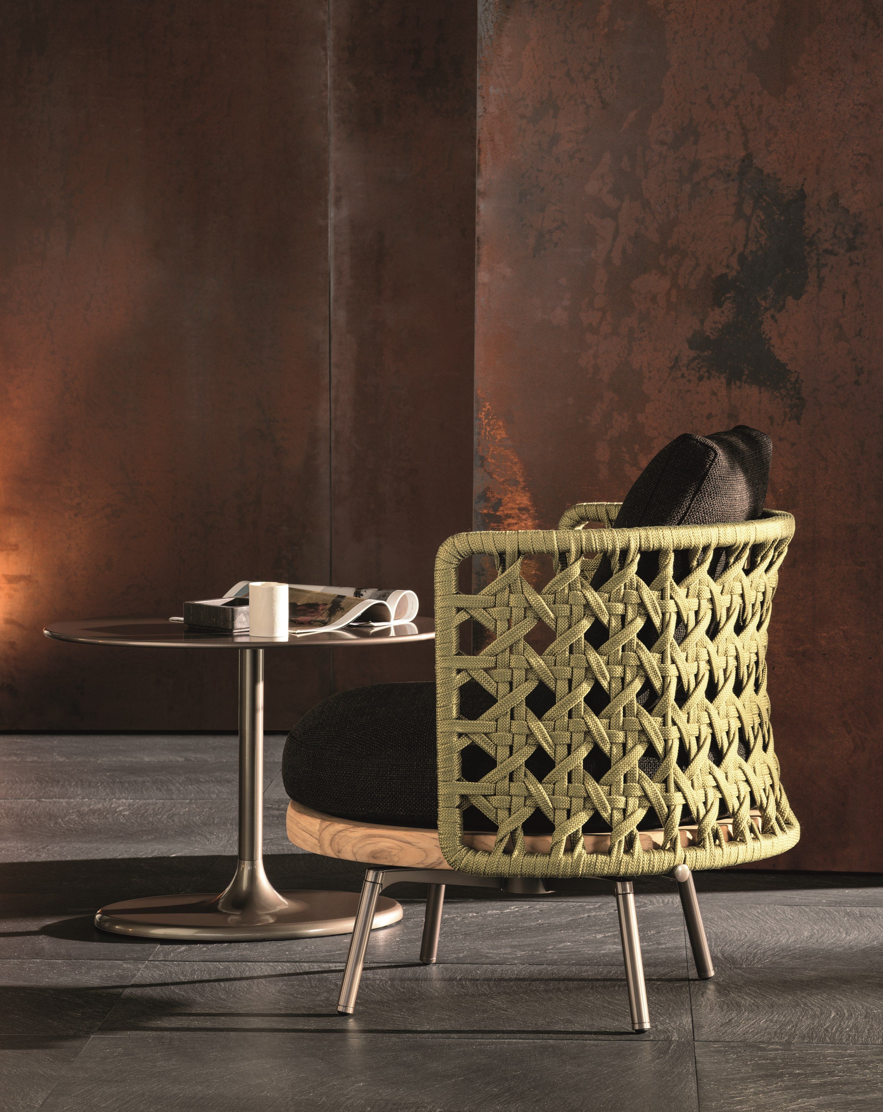 Кресло для отдыха на открытом воздухе со спинкой Minotti Torii Nest Outdoor ARCH-00008411 - Вид №1