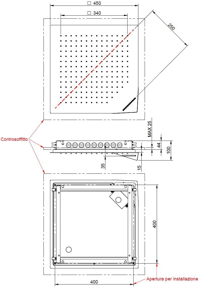 Термостатический набор для душа с душем Rubinetterie Treemme W-TOUCH RWIT 1B94 / 2BF6 / RTBR ARCH-00046215 - Вид №1