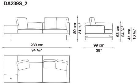 B&B Italia 3-х местный тканевый диван Dock sun-id-1376507 - Вид №129