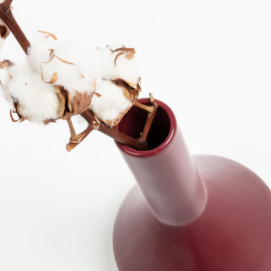 065165 Ваза 25 см бордовая La Forma Loretta