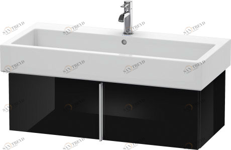 VE610704040 Тумбочка подвесная Vero #VE6107 950 x 431 мм Черный глянцевый лак Duravit
