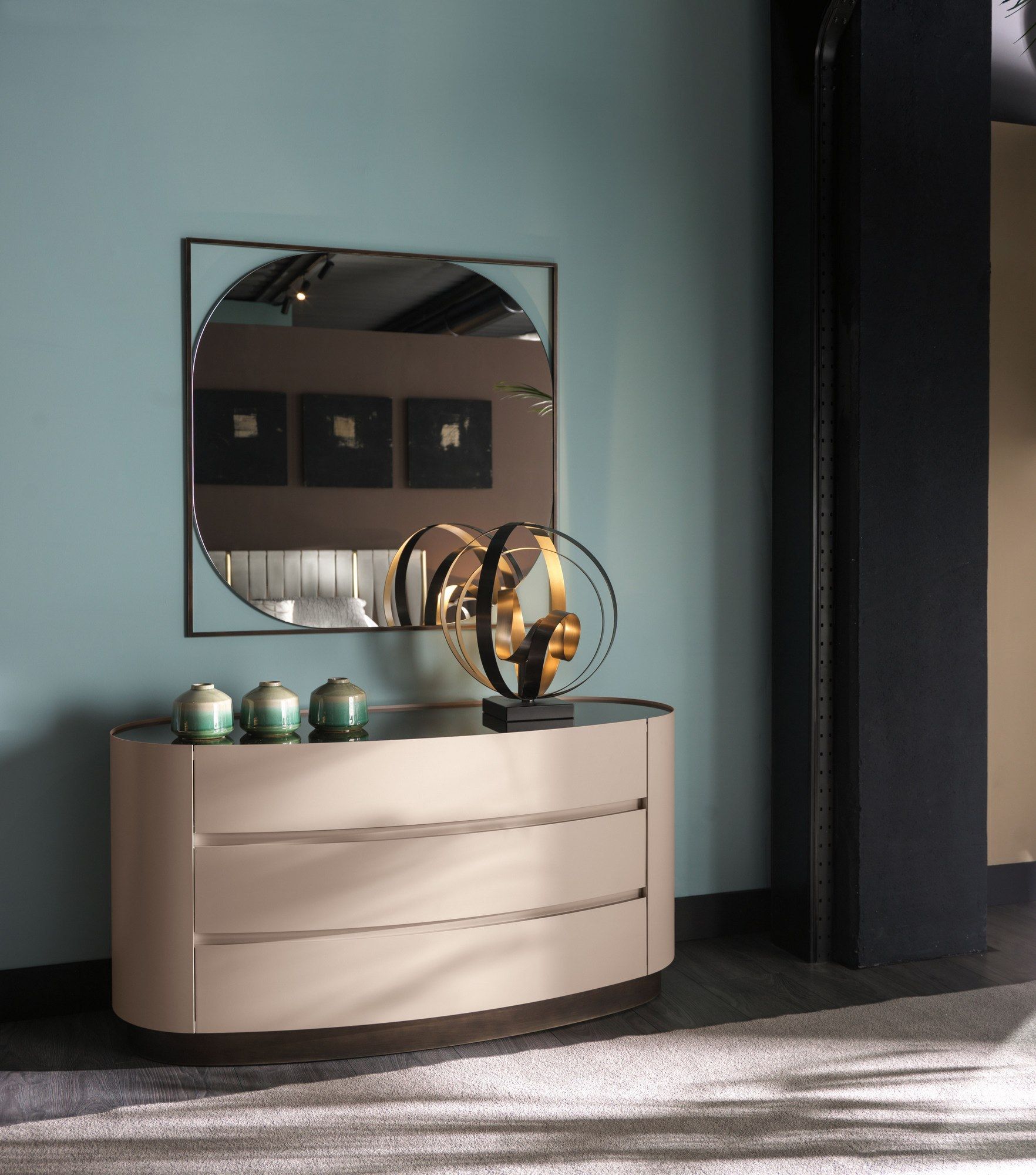 Квадратное зеркало с рамой стены Cantori Willow ARCH-00019205 - Вид №2