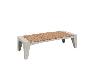 Бетонная скамья без спинки