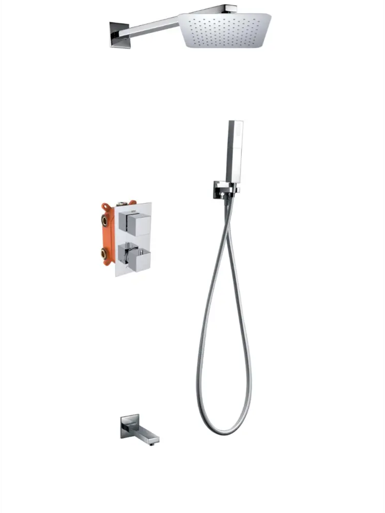 91695953 Душевая система с термостатом AltroBagno Cascata 040103 Cr STLM-0977945