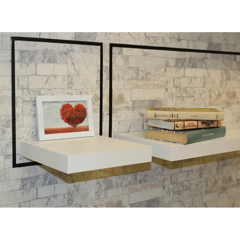 Полка мебельная прямая 23x23.5x3.8 см МДФ цвет белый SPACEO STLM-2017633 - Вид №5