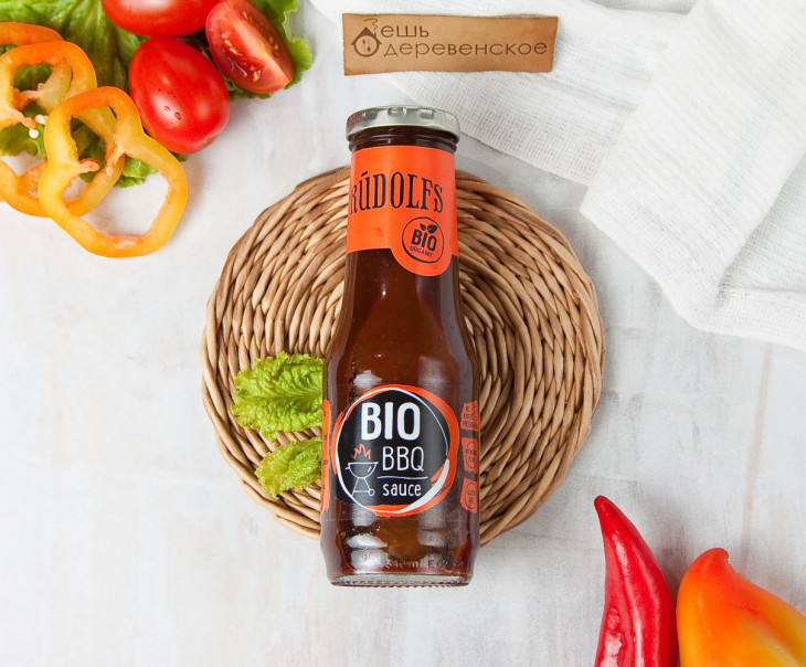 6830 Кетчуп "Organic" томатный "BBQ" Вкусляндия 