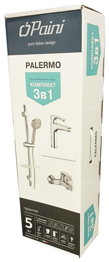 Paini Palermo PACRKIT3 - 3 в 1 комплект для раковины и ванны со стойкой  - Вид №2