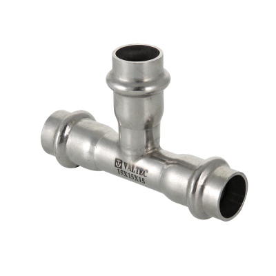 VTi.931.I.151515 Фитинг из нержавеющей стали – пресс-тройник Valtec 15 x 15 x 15 мм 
