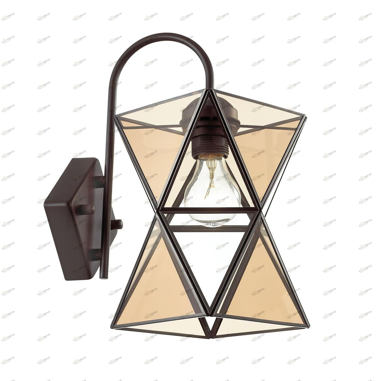 Бра Favourite Polihedron 1920-1W FAVOURITE ФОНАРЬ 079141 Коричневый;прозрачный 