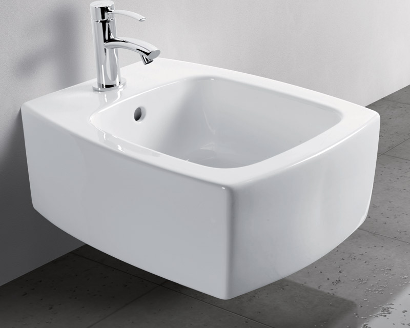 S522T1R1V1.100 Биде подвесное прямоугольное A. e T. Italia SQUARE Белый глянцевый AeT ITALIA - Вид №1