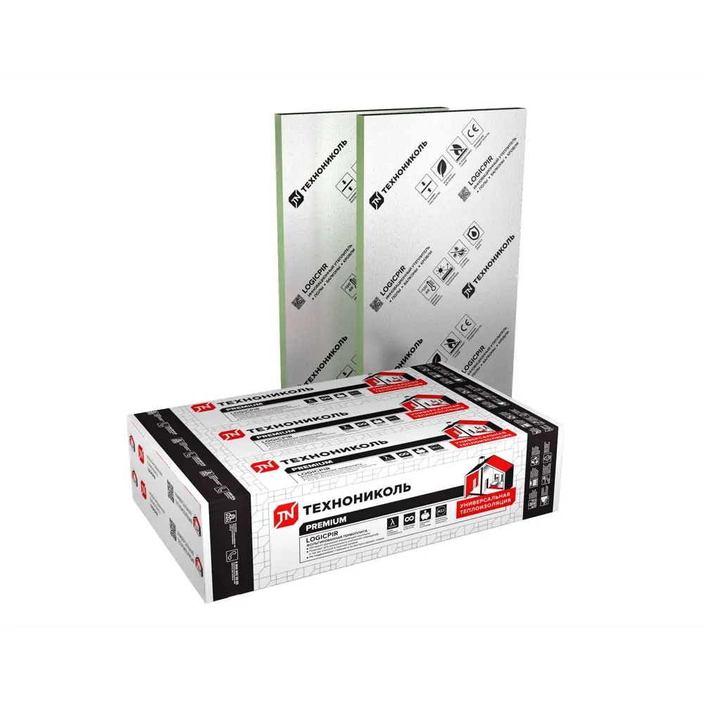 PIR плита 50 мм Технониколь Logicpir 600x1200 мм 0.72 м² STLM-2126648 - Вид №1