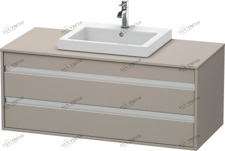 KT675601414 Тумбочка подвесная Ketho #KT6756 1200 x 550 мм Терра, декор Duravit