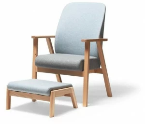 TON Кресло с обивкой из ткани с подставкой для ног Santiago 02