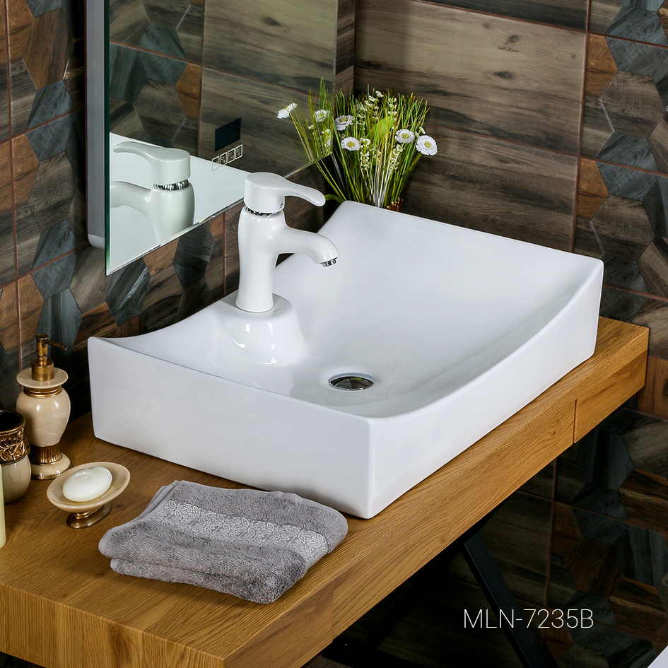 Накладная раковина melana mln-7235b 7235B-805 - Вид №1