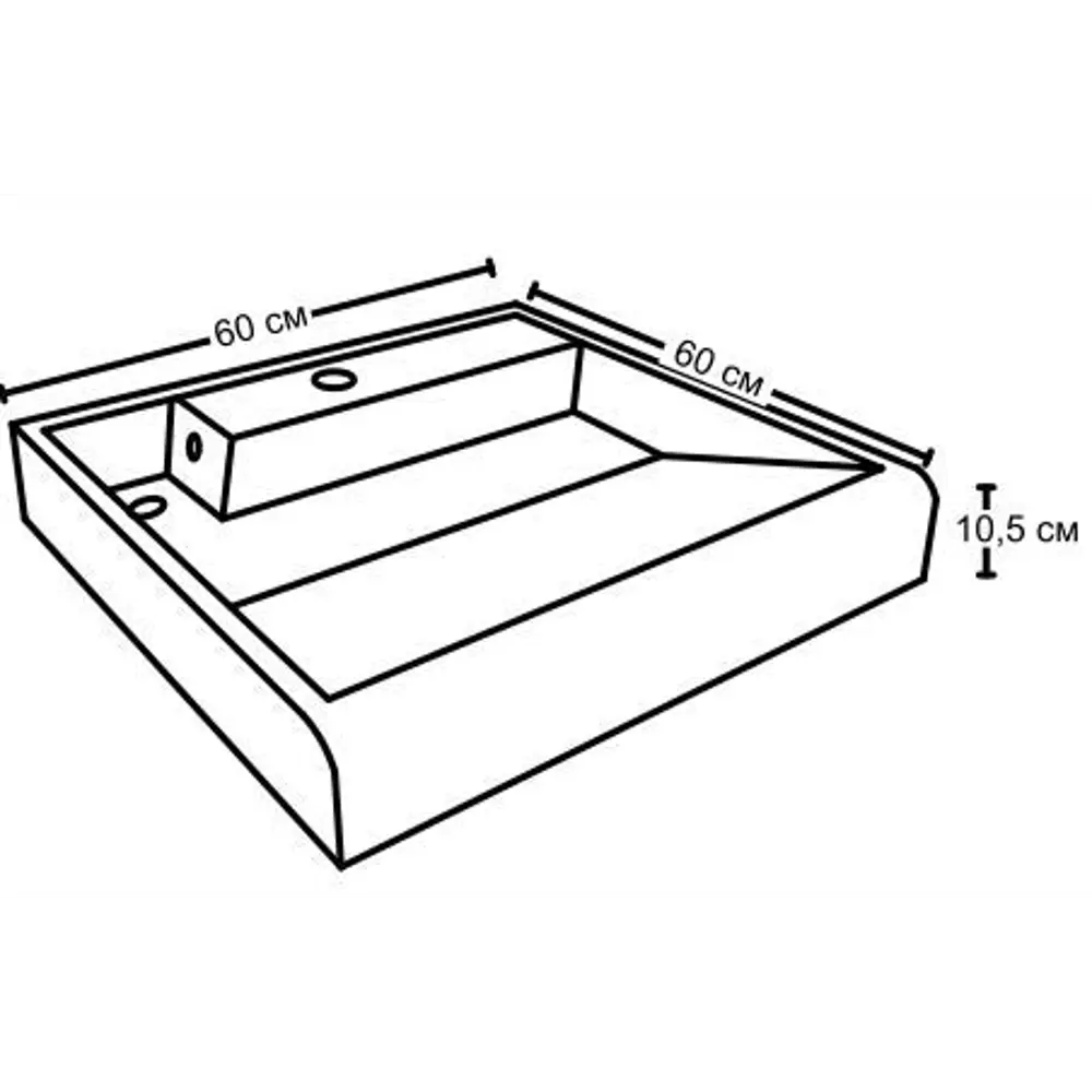 Раковина Престиж на стиральную машину 60 см 82395672 STLM-2096352 Santreyd отсутствует - Вид №4