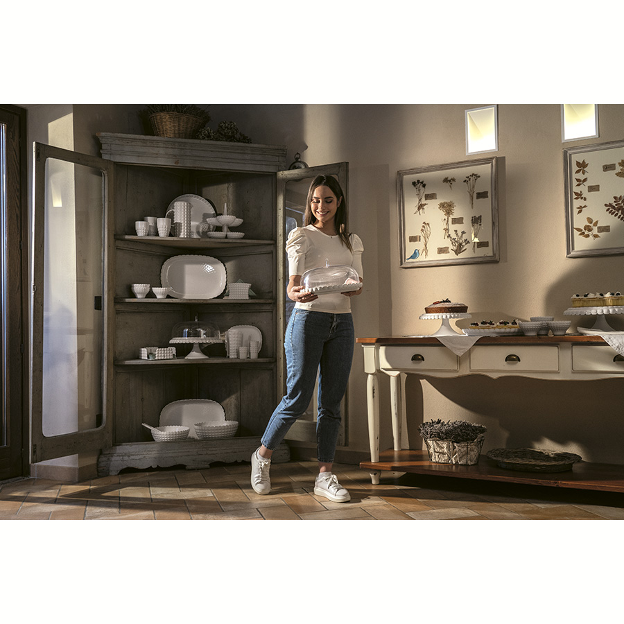 199200156 Менажница tiffany, D36 см, молочно-белая Guzzini  - Вид №1