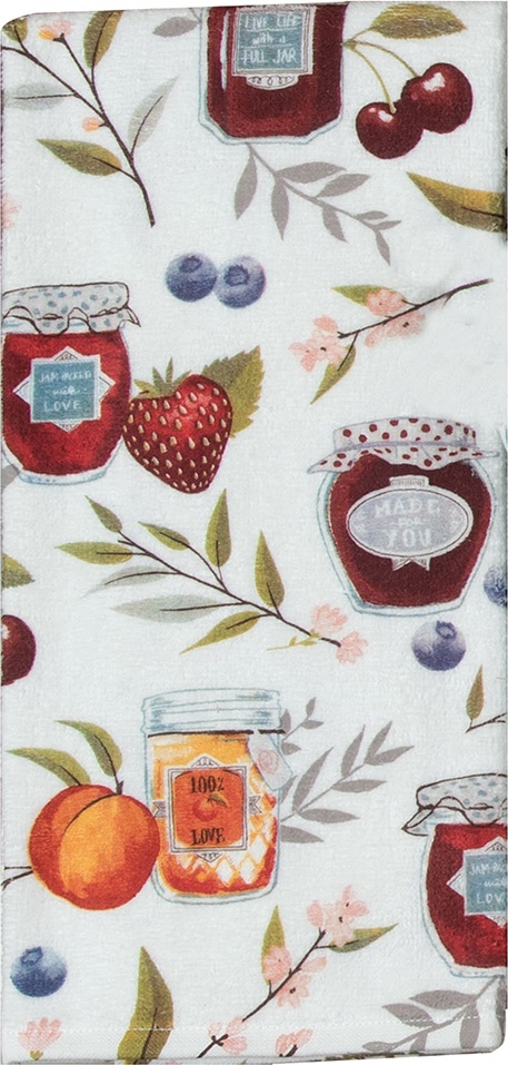 10636807 KAY DEE DESIGNS Полотенце кухонное Kay Dee Designs махровое "Счастье" 41х66см, хлопок Ткань 