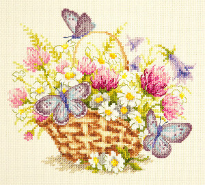 040-80 Летнее настроение Набор для вышивания Чудесная Игла 20 х 17 см Чудесная игла