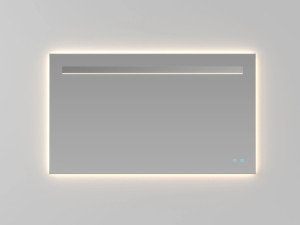 Прямоугольное зеркало со встроенным настенным освещением
