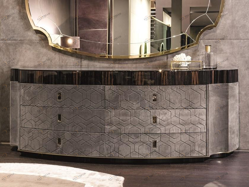 Longhi Кожаный комод со встроенными ручками Loveluxe 2018 – illusion collection Y 855