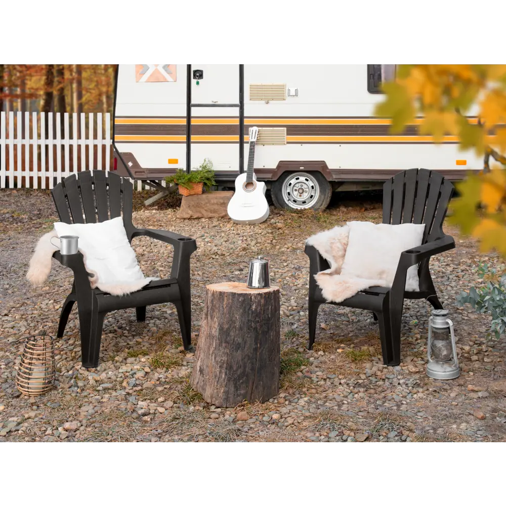 Кресло Мiаmi 73.5x74.5x88.8 см полипропилен темный шоколад ЭЛЛАСТИК-ПЛАСТ STLM-2107269 - Вид №7