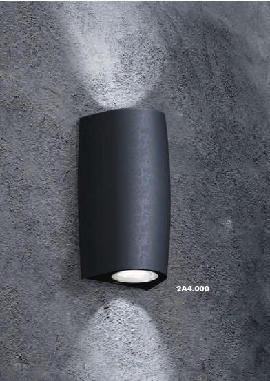 Уличный настенный светодиодный светильник Fumagalli Marta 2A4.000.000.AXU2L FUMAGALLI MARTA 189337 Черный - Вид №1