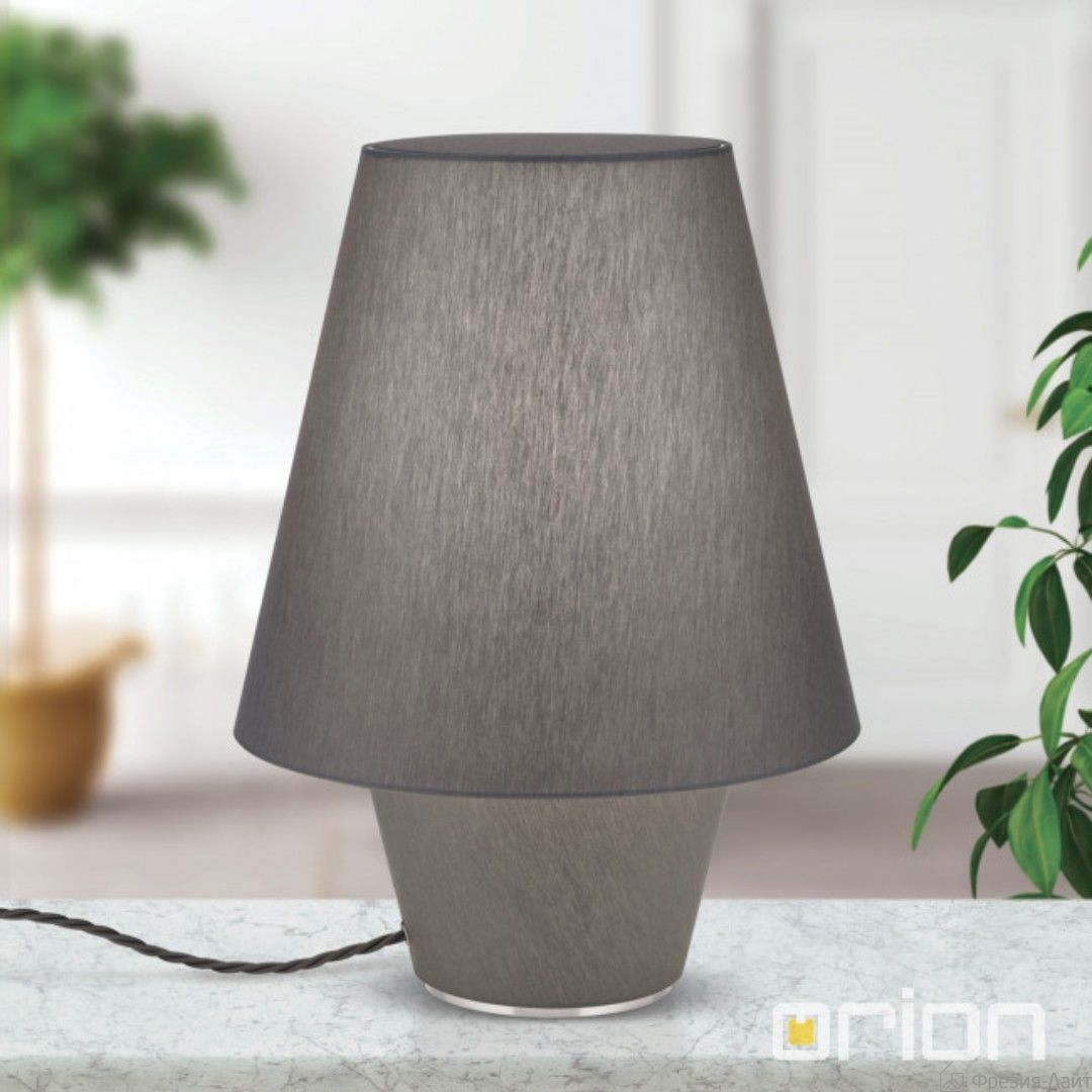 Orion LA 4-1195 серый абажур лампа настольная Twins 117698