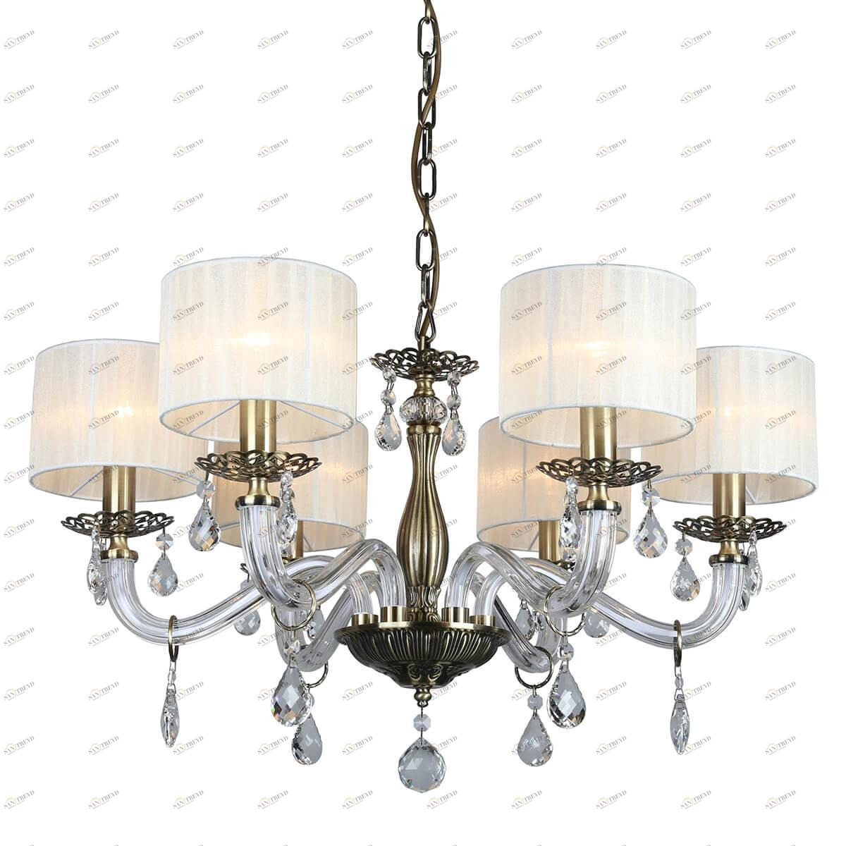 Подвесная люстра Omnilux Moschetta OML-54203-06 OMNILUX ДИЗАЙНЕРСКИЕ, MOSCHETTA 187272 Белый 