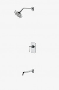 LDSP06 Душевая система Ludlow с балансировкой давления, 6-дюймовая насадка для дождя и излив для ванны Waterworks