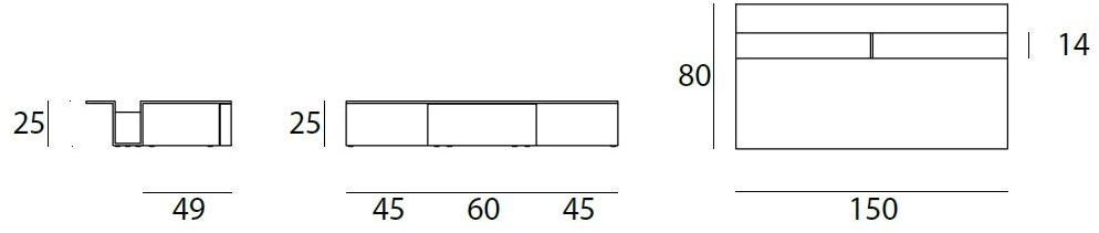 Living Divani Низкий прямоугольный журнальный столик sun-id-1464372 - Вид №2