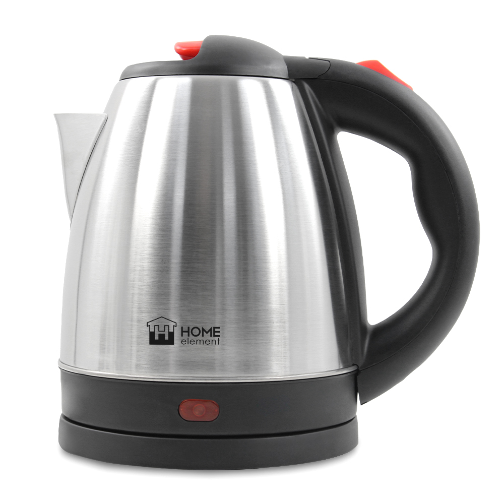 9091557 Электрочайник HOME ELEMENT HE-KT166 красный рубин серебристый STDN-0077912