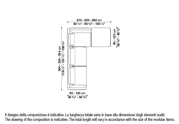 Угловой диван из ткани B&B Italia Ричард ARCH-00040927 - Вид №96