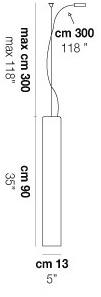 Vetreria Vistosi Подвесной светильник из дутого стекла Tubes sun-id-1354403 - Вид №9