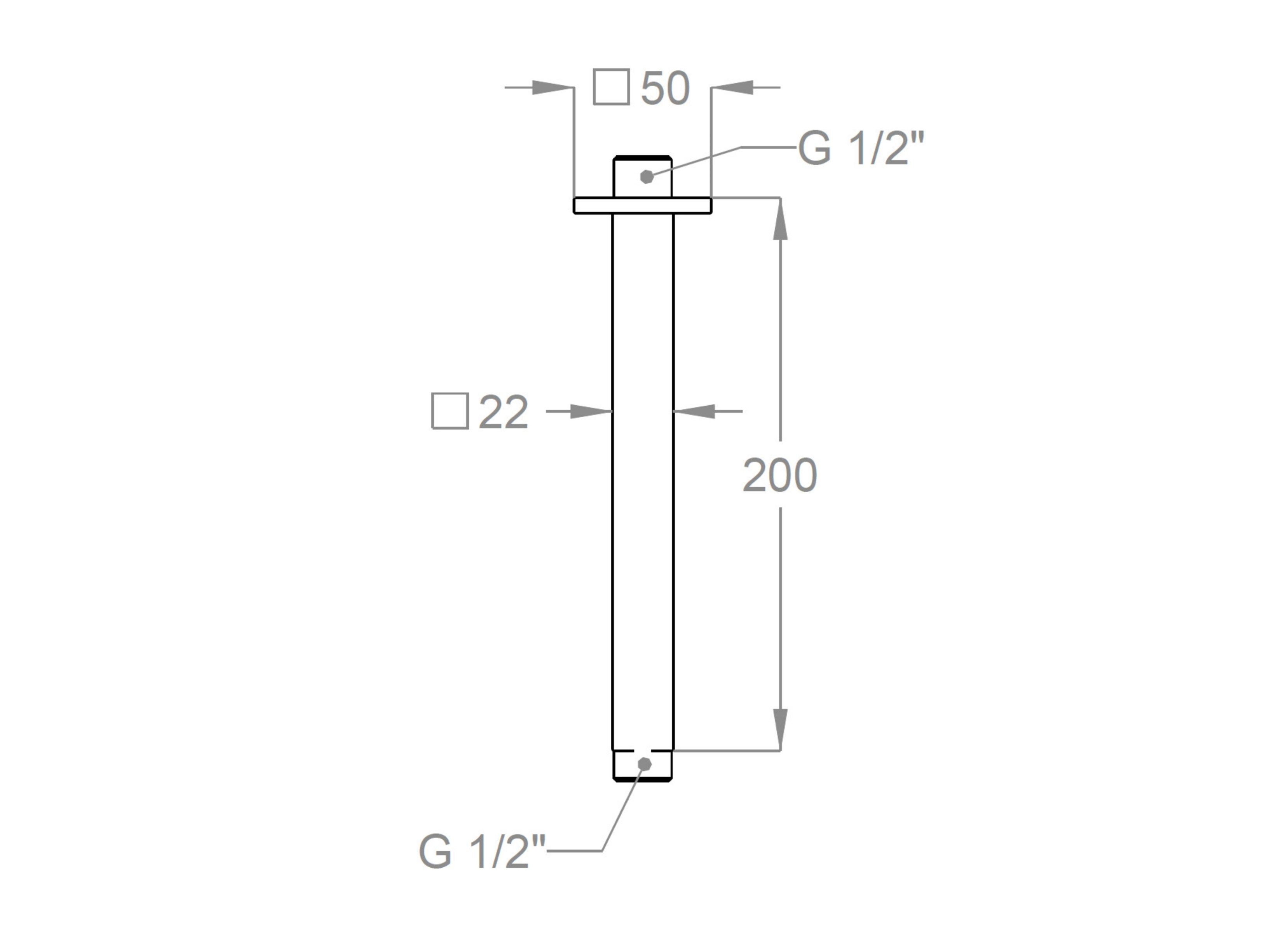 Латунный потолочный душ Fir Italia насадки для душа ARCH-00061005 - Вид №2