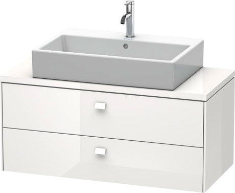 BR510904949 Brioso Тумбочка для компактной консоли Графит матовый, декор Duravit - Вид №2