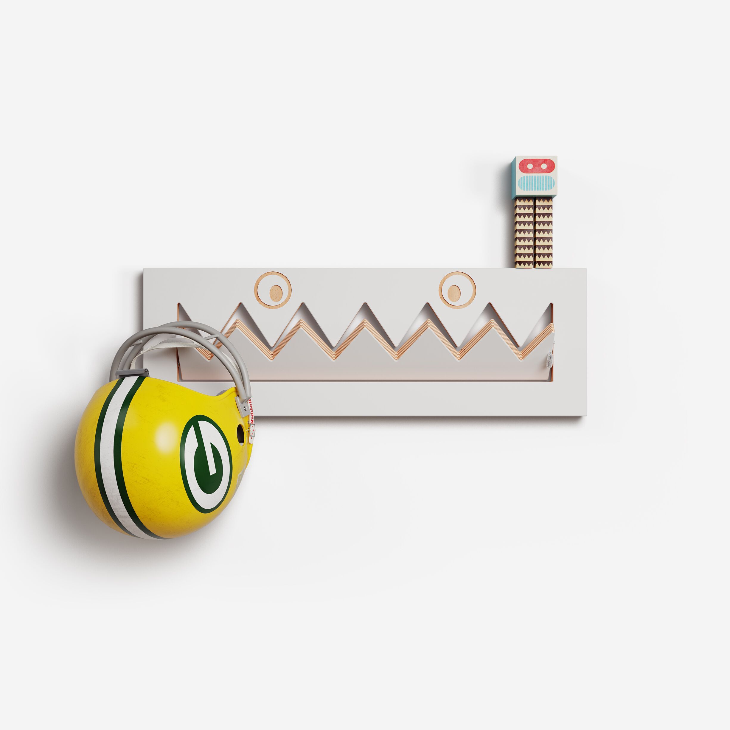 Вешалка для одежды из фанеры AMBIVALENZ Fläpps Monsterhäng 60x20-1 ARCH-00128712 - Вид №5
