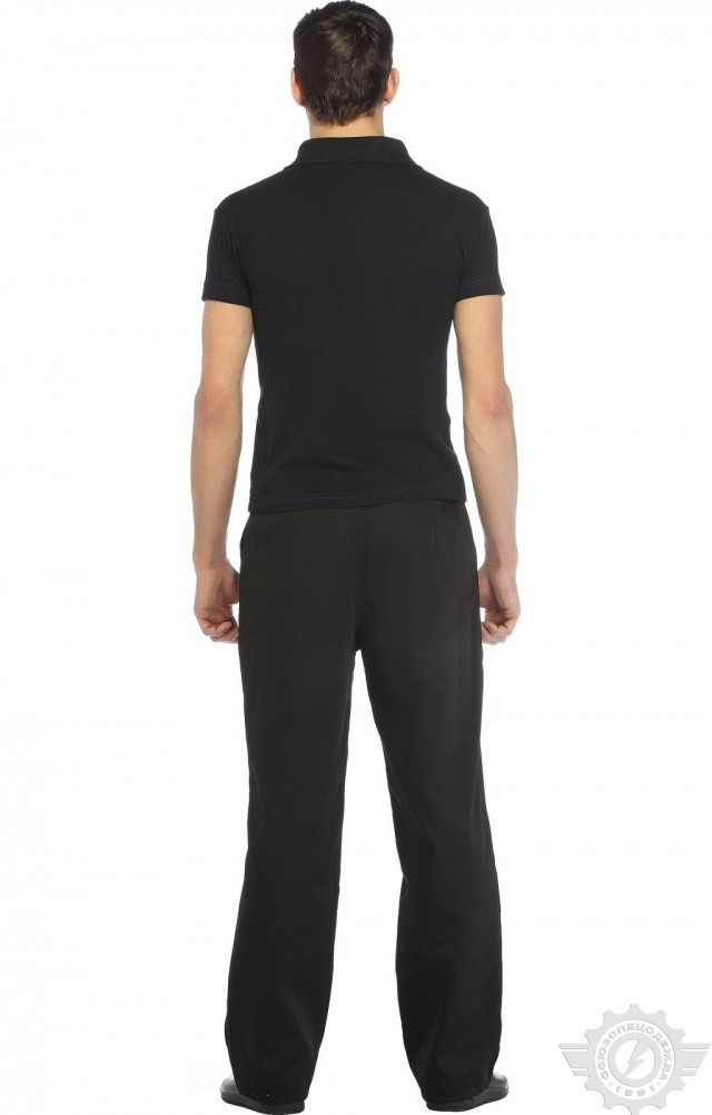 66359 Тенниска-поло синяя  Одежда для салонов красоты  размер S (46) Спецодежда  - Вид №8