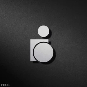 P4301 Пиктограмма ребенка-инвалида, слева PHOS