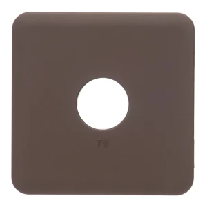 Накладка для ТВ-розетки Lexman Cosy, цвет шоколадный 13453826 STLM-2080278