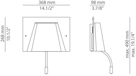 Estiluz Настенный светильник из стекла Carpet A-2911 - Вид №3