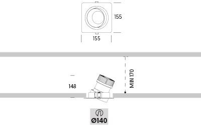 ONOK Lighting Встраиваемый точечный светильник Ringo sun-id-1475122 - Вид №1