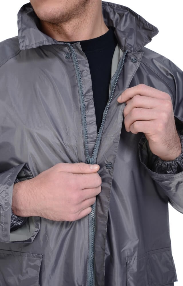 5041804 Плащ Альбатрос влагозащитный ЛАЙТ М серый  Непромокаемая спецодежда  размер XXL  - Вид №11